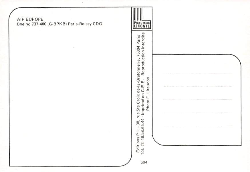 Boeing 737-400, Air Europe