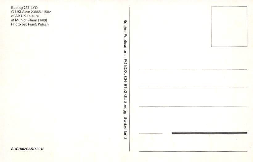 Boeing 737-4Y0, Air UK Leisure