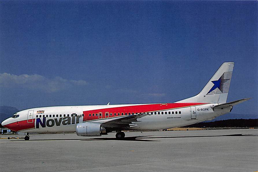 Boeing 737-46B, Novair, Genf