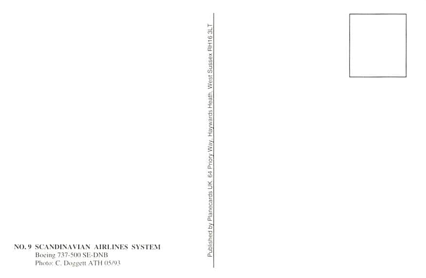 Boeing 737-500, Scandinavian Airlines System