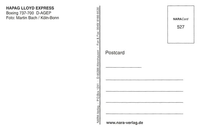 Boeing 737-700, Hapag Lloyd Express