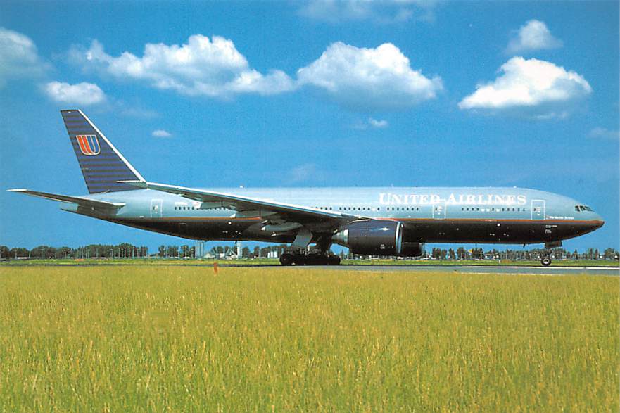 Boeing 777-222, United Airlines