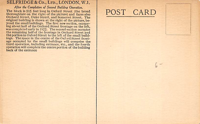 London, Selfridge & Co.