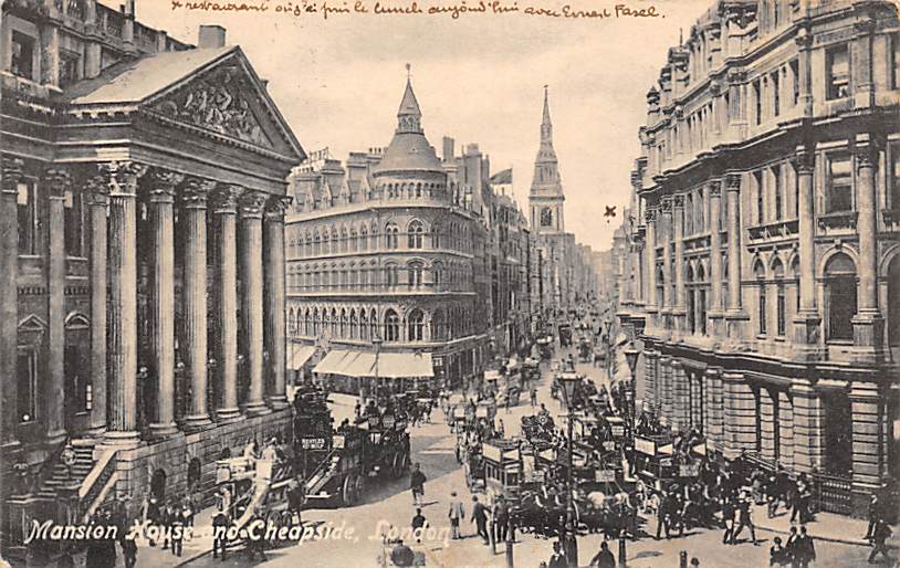 London, Mansion House and Cheapside