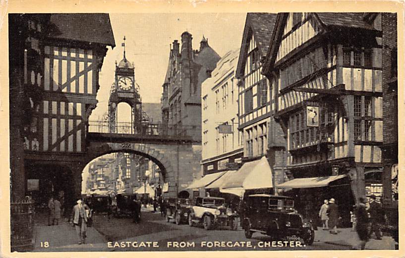Chester, Eastgate from Foregate