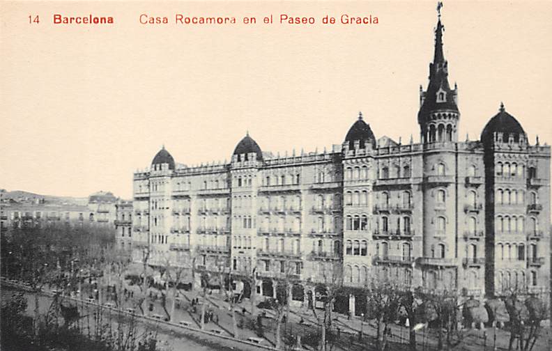Barcelona, Casa Rocamora en el Paseo de Gracia