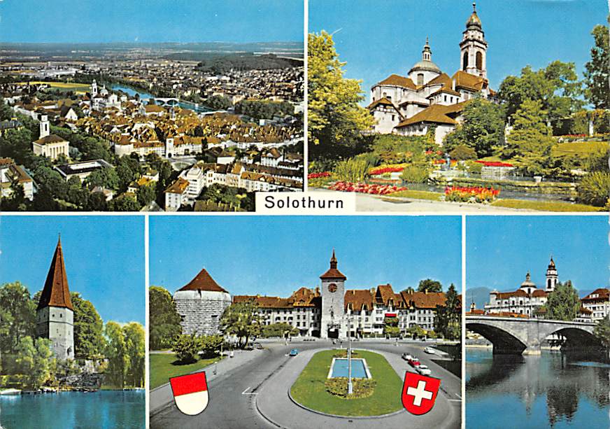 SO - Solothurn, Rötibrücke, Krummer Turm, Bieltor