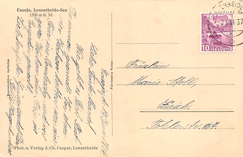 Lenzerheide, See, Casoja