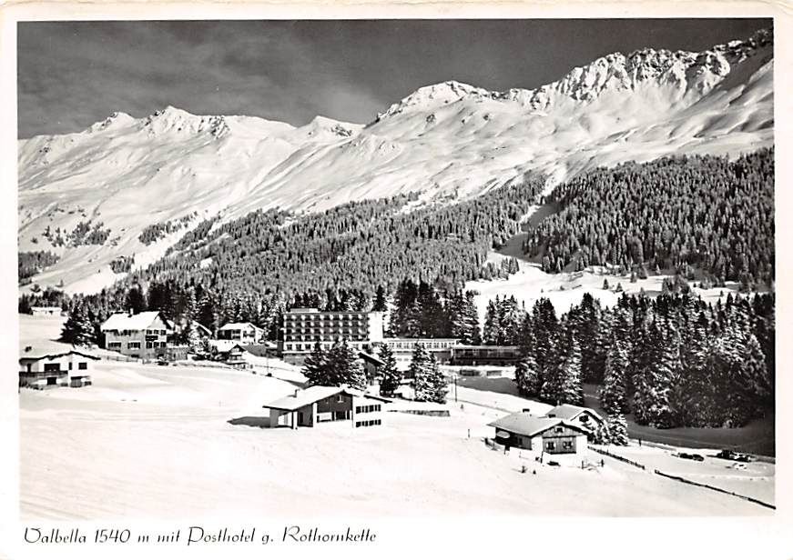 Valbella, mit Posthotel g. Rothornkette