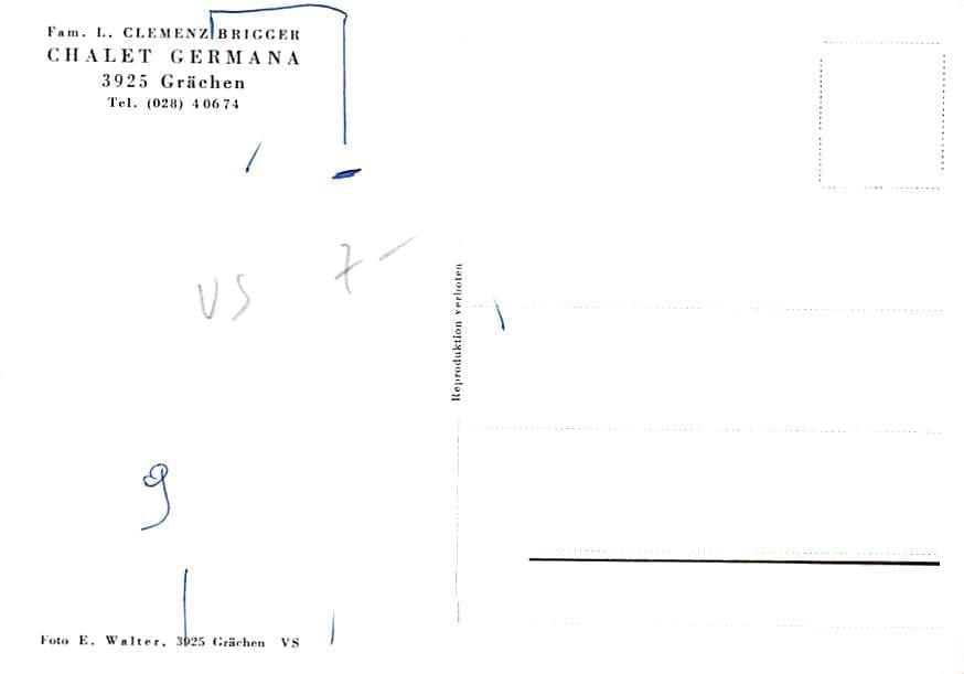 Grächen, Chalet Germana
