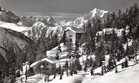 Bettmeralp, Waldhotel, Matterhorn u. Weisshorn