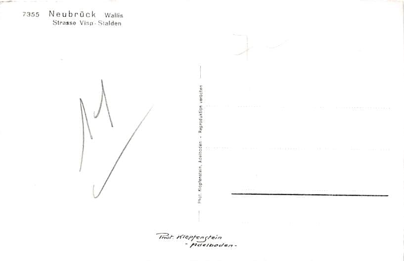 Neubrück, Strasse Visp-Stalden