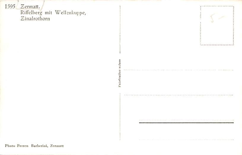 Zermatt, Riffelberg mit Wellenkuppe