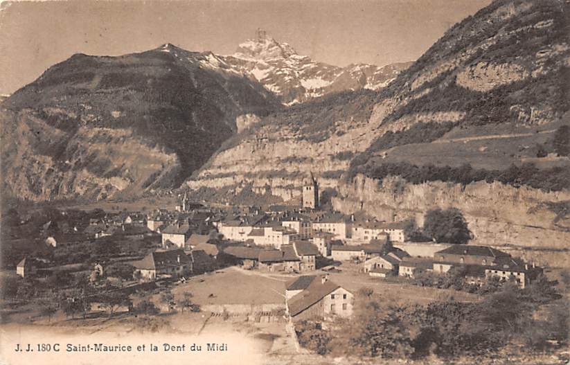 St. Maurice, et la Dent du Midi