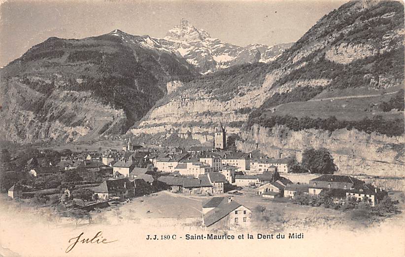 St. Maurice, et la Dent du Midi