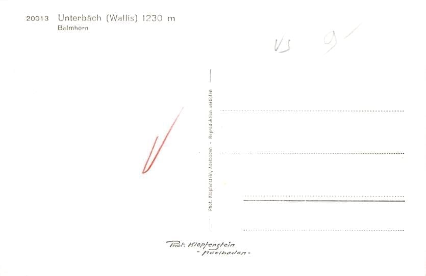 Unterbäch, Balmhorn