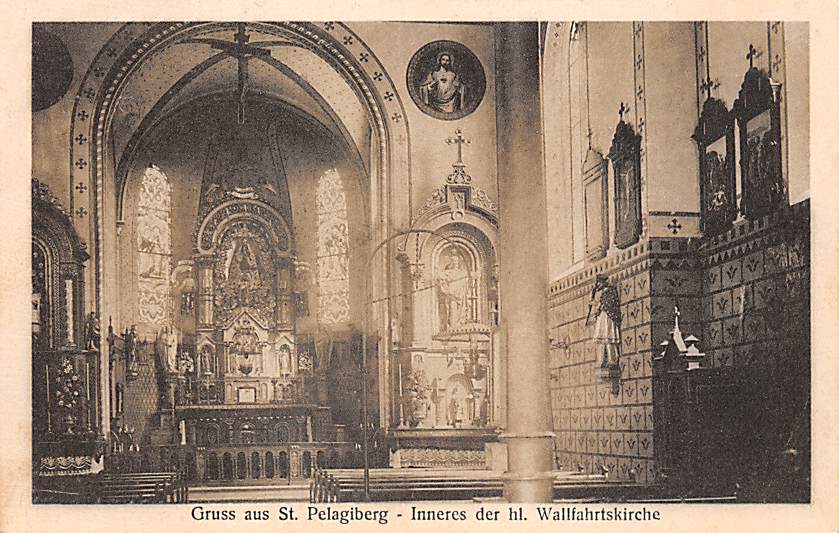 St. Pelagiberg, Gruss, Inneres der hl. Wallfahrtskirche