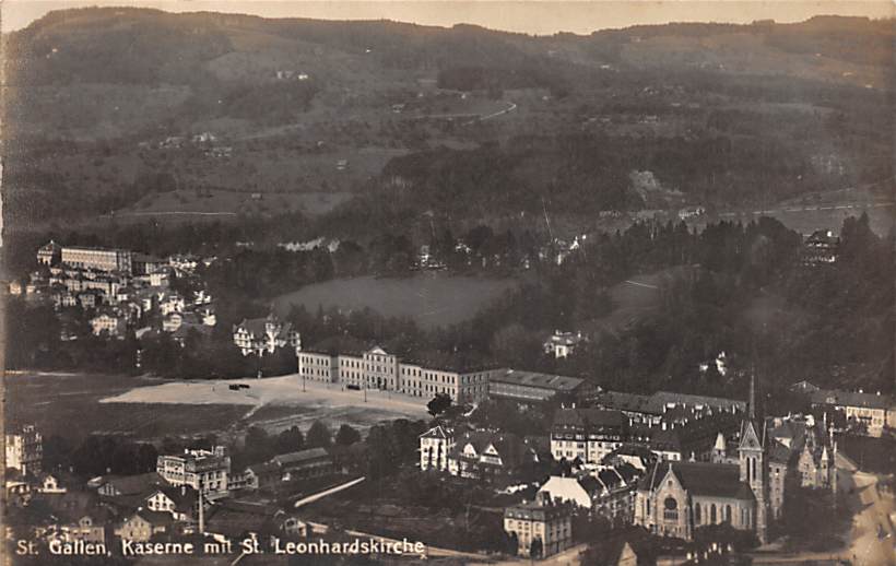 Rorschach, Kaserne mit St. Leonhardskirche