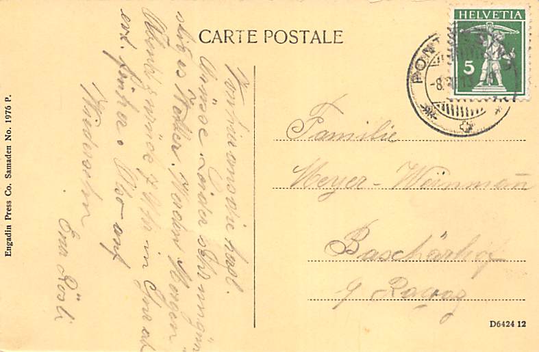 Pontresina, Weisses Kreuz u. Parkhotel