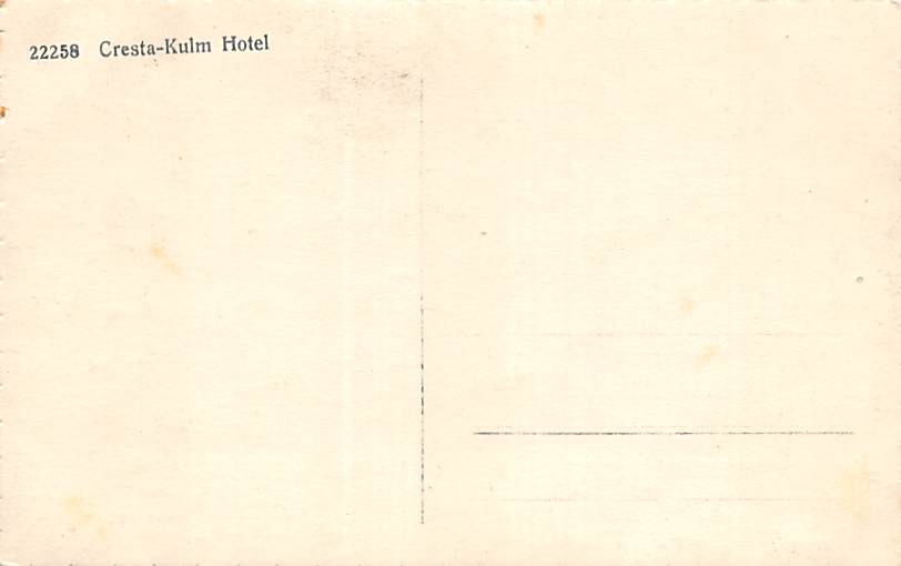 Cresta-Kulm, Hotel