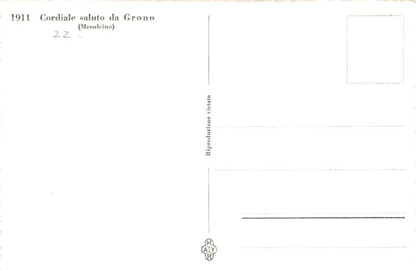 Grono, Cordiale saluto da Grono