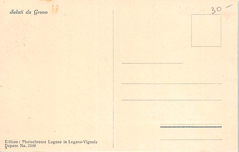 Grono, Saluto da Grono