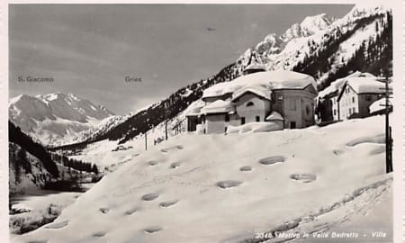 Villa, Motivo in Valle Bedretto