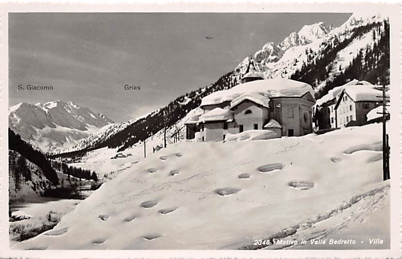 Villa, Motivo in Valle Bedretto