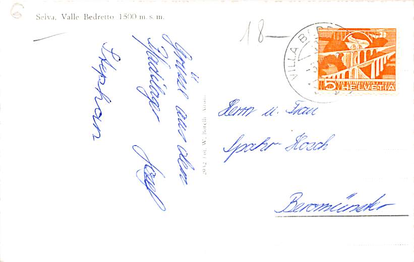 Valle Bedretto, Selva