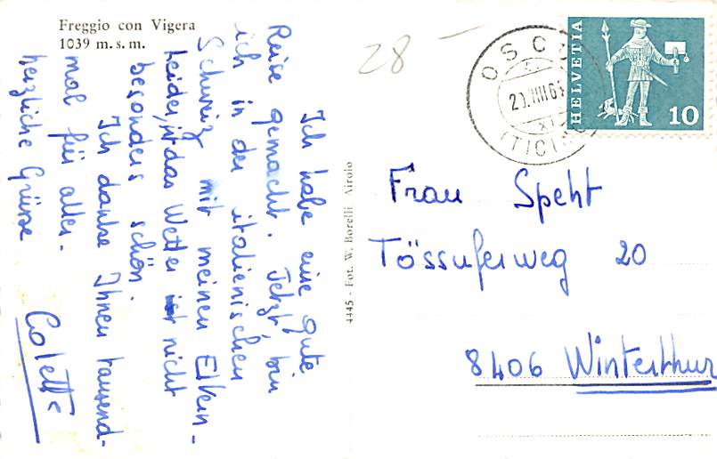 Osco, Freggio con Vigera