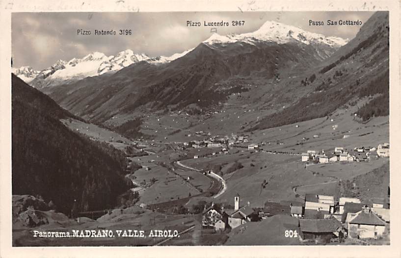 Madrano, Valle Airolo, Panorama