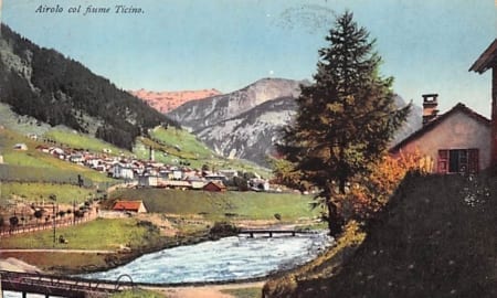 Airolo, col fiume Ticino