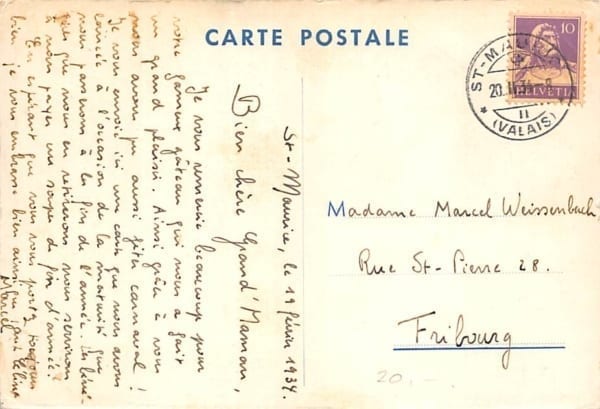 Studentika: Maturite 1934, St.Maurice