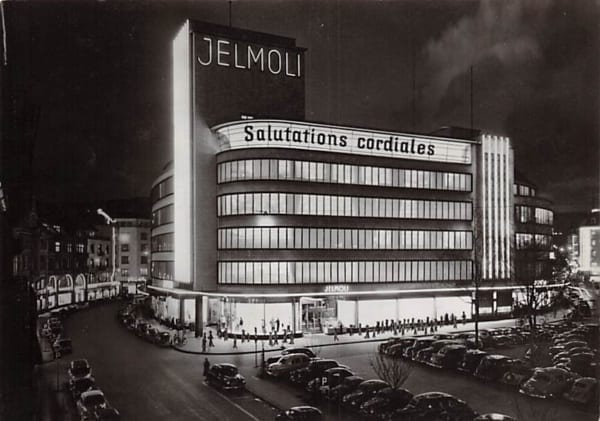 Zürich, Jelmoli, Autos, Salutations cordiales