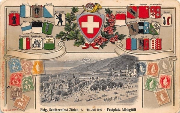 Zürich, Eidg. Schützenfest 1907, Festplatz Albisgütli