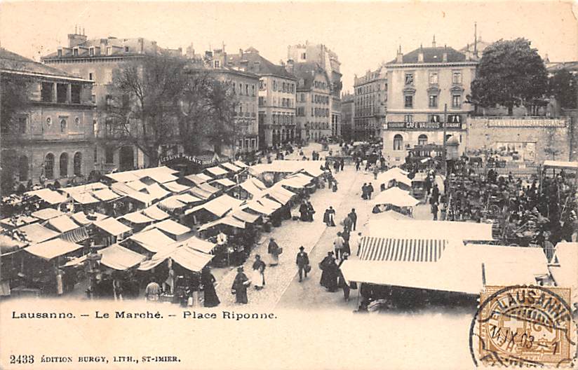 Lausanne, Le Marché, Place Riponne