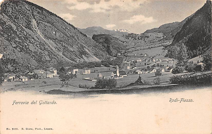 Rodi, Fiesso, Ferrovia del Gottardo