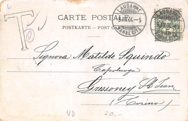 Lausanne, Place St-Francois et l'Hotel des Postes