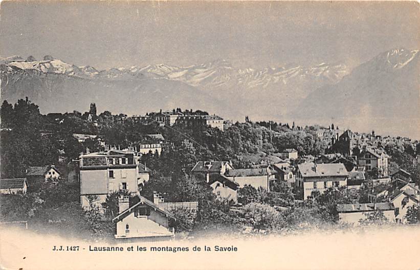 Lausanne, et les montagnes de la Savoie