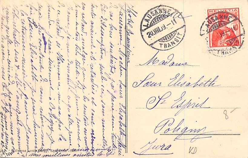 Lausanne, La Cathédrale et les Alpes