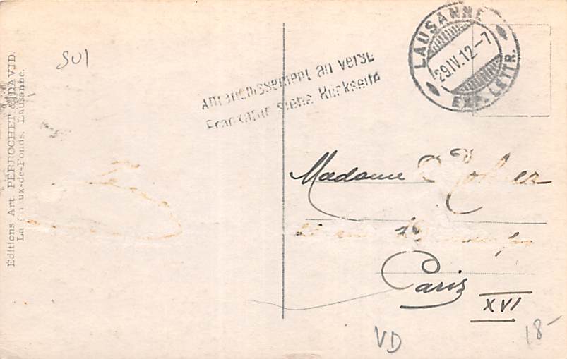 Lausanne, Place et Pont Chauderon