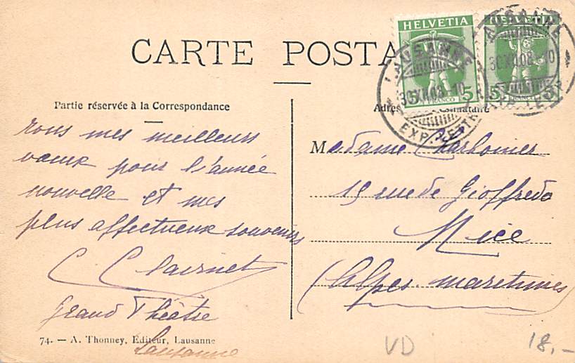 Lausanne, Bonne Année