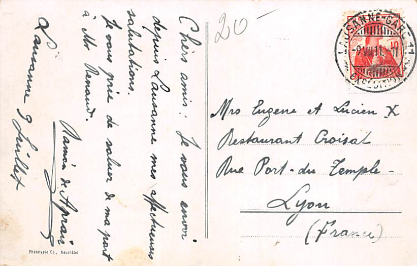 Lausanne, et le Casino