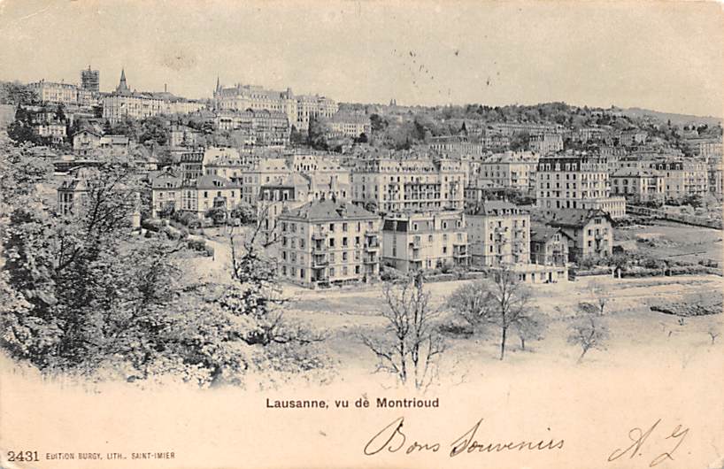 Lausanne, vu du Montrioud