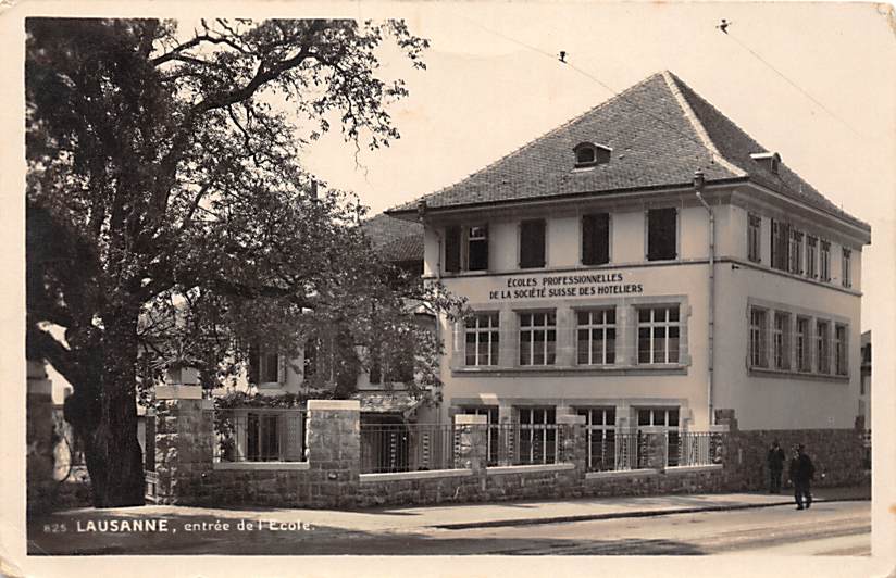 Lausanne, entrée de l'Ecole