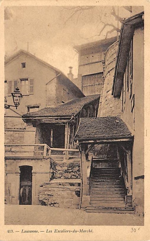 Lausanne, Les Escaliers du Marché