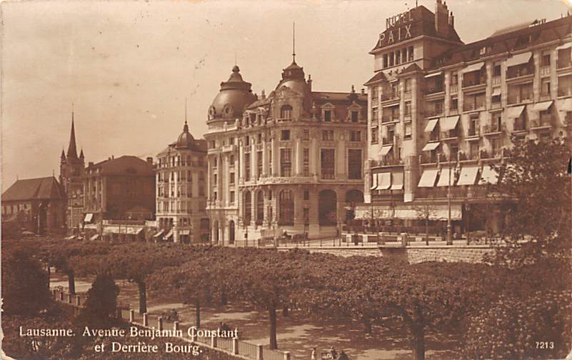 Lausanne, Avenue Benjamin Constant