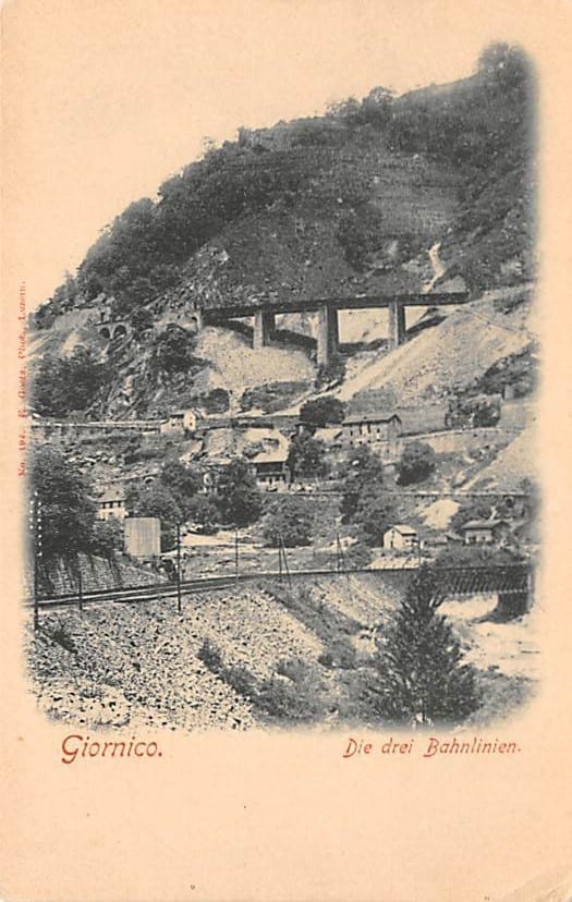 Giornico, Die drei Bahnlinien