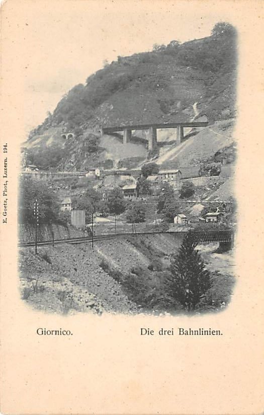 Giornico, Die drei Bahnlinien