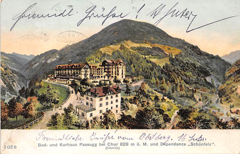 Passugg, bei Chur, Bad- und Kurhaus